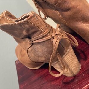 Camel colored ankle boots